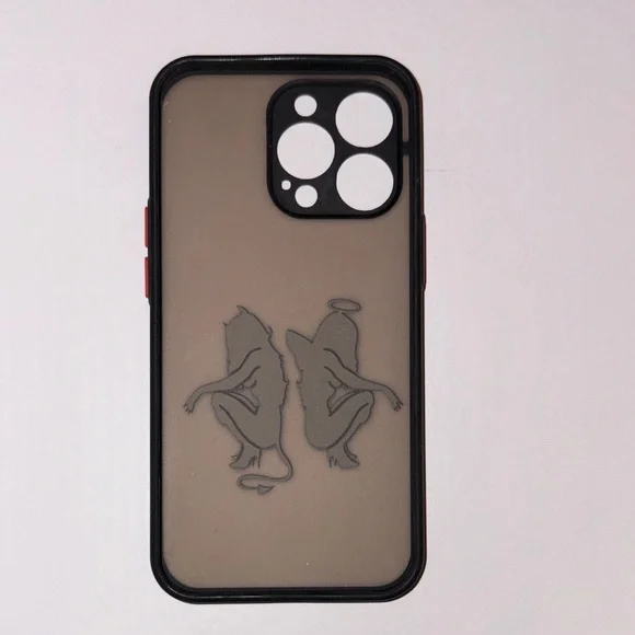 SHEIN Black and Red Artistic Phone Case - Picture 2 of 2